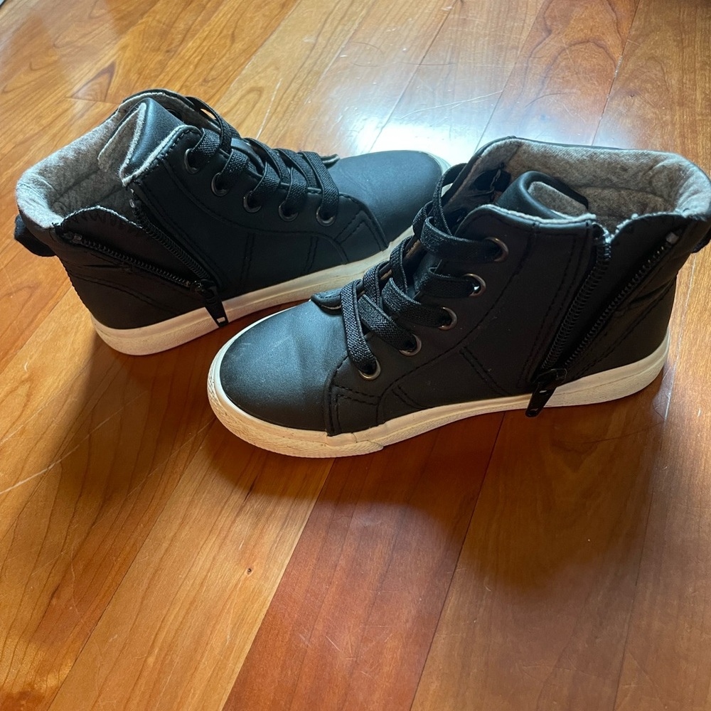 Cat & Jack Black High-Top Kids Sneakers toddler 9